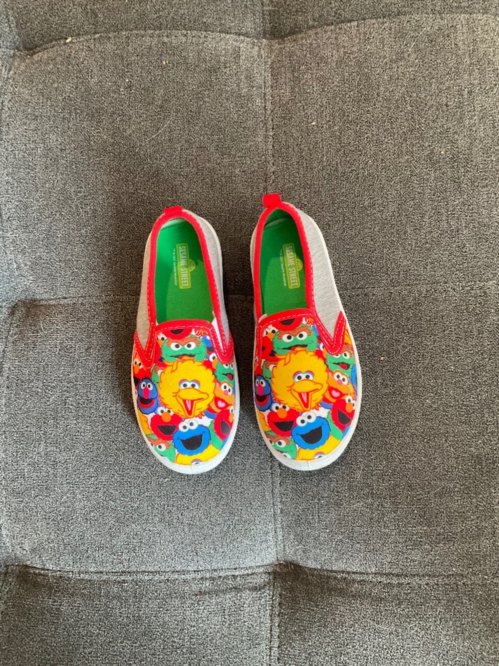 EUC Sesame Street Character Slip-On Shoes Size 10